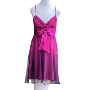 Jodi Kristpher Spaghetti Strap Fushia Evening Formal Dress Size 11/12